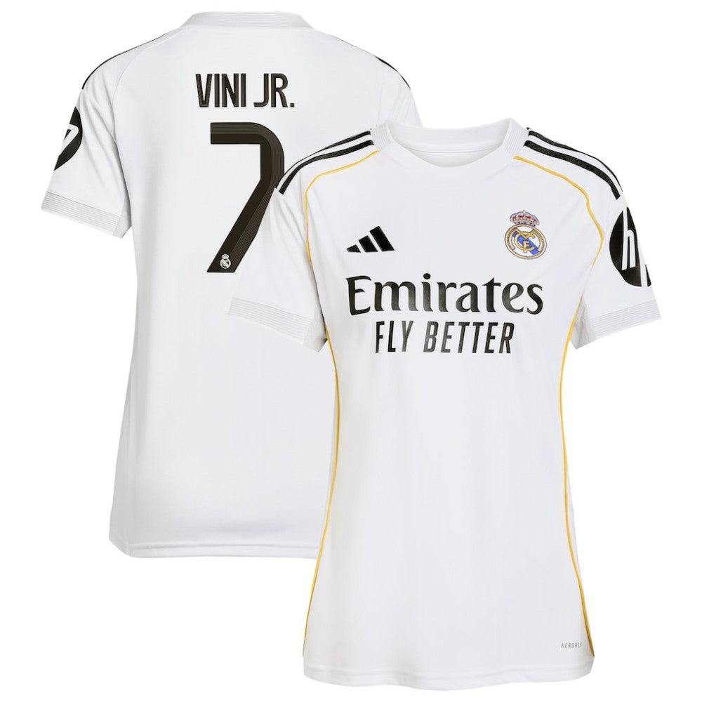 Vini Jr. Real Madrid Women's 2025/26 Home Replica Jersey - White | Adidas on sale