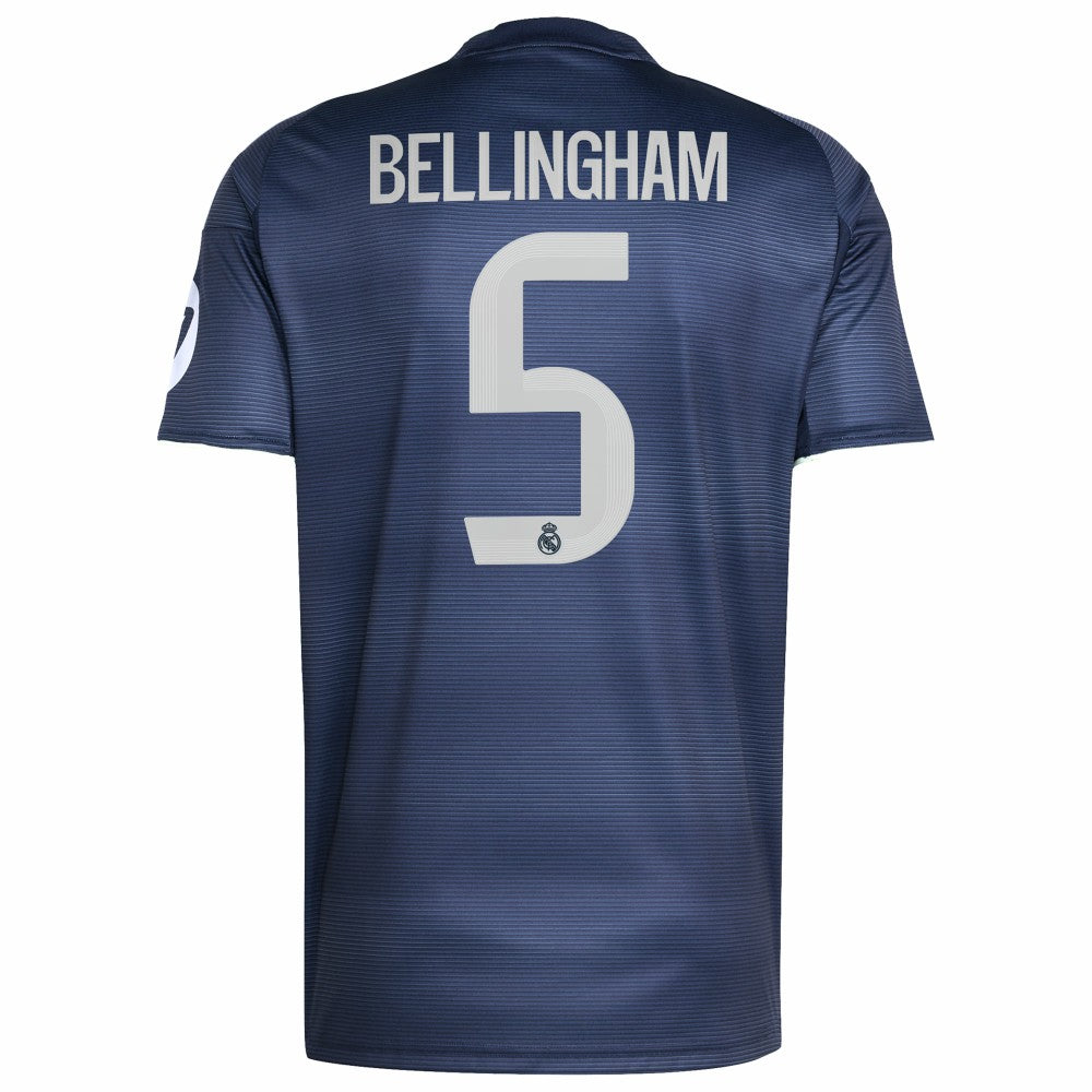 Jude Bellingham Real Madrid 2025/26 Away Replica Player Jersey - Blue | Adidas outlet