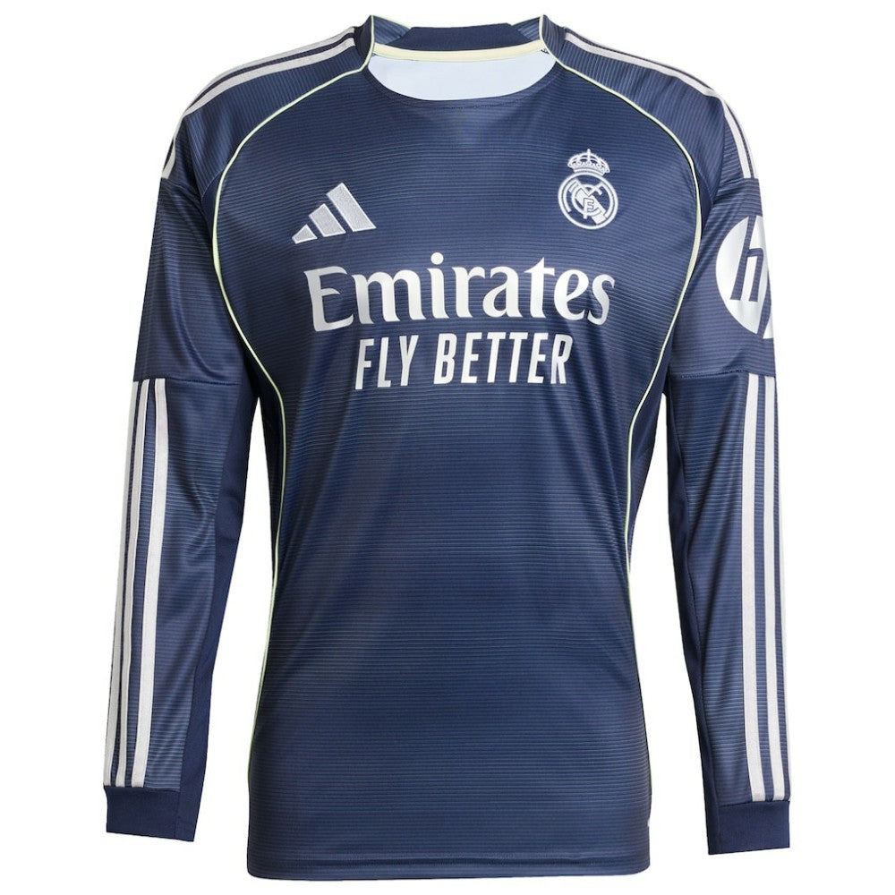 Vini Jr. Real Madrid 2025/26 Home Long Sleeve Replica Player Jersey - Blue | Adidas for sale