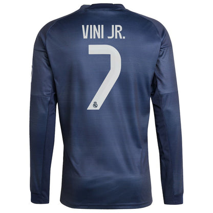 Vini Jr. Real Madrid 2025/26 Home Long Sleeve Replica Player Jersey - Blue | Adidas for sale
