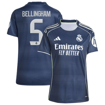 Jude Bellingham Real Madrid Women's 2025/26 Away Replica Player Jersey - Blue | Adidas outlet