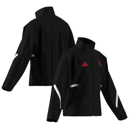 Manchester United Youth 2025/26 Club Anthem Full-Zip Jacket - Black | Adidas for sale