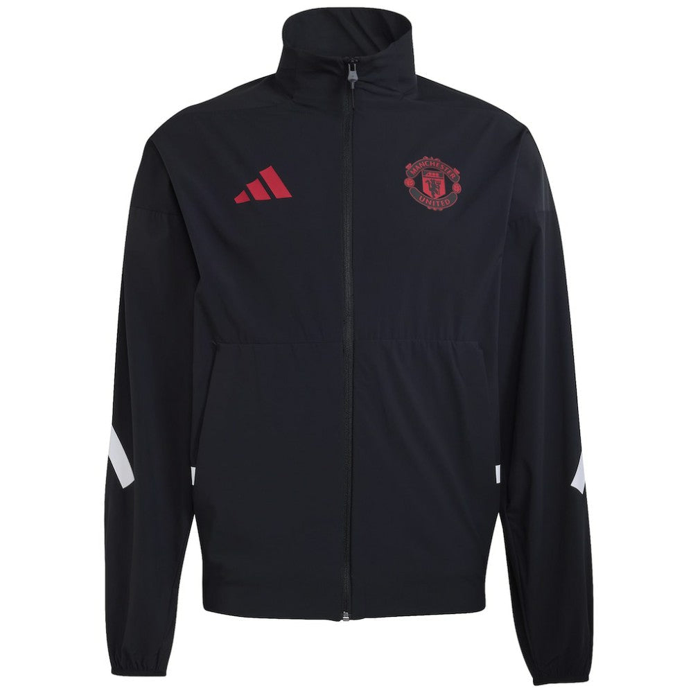 Manchester United 2025/26 Club Anthem Full-Zip Jacket - Black | Adidas on sale
