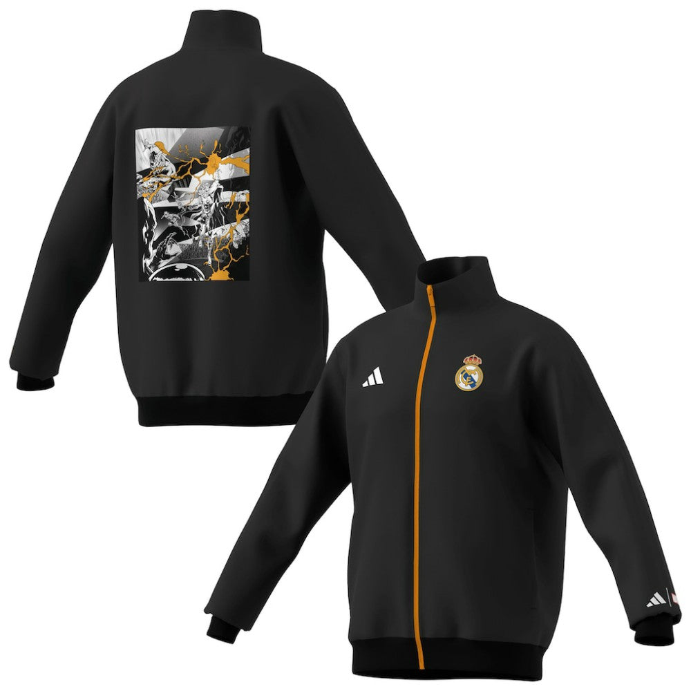 Real Madrid x Marvel Youth Track Jacket - Black | Adidas sale