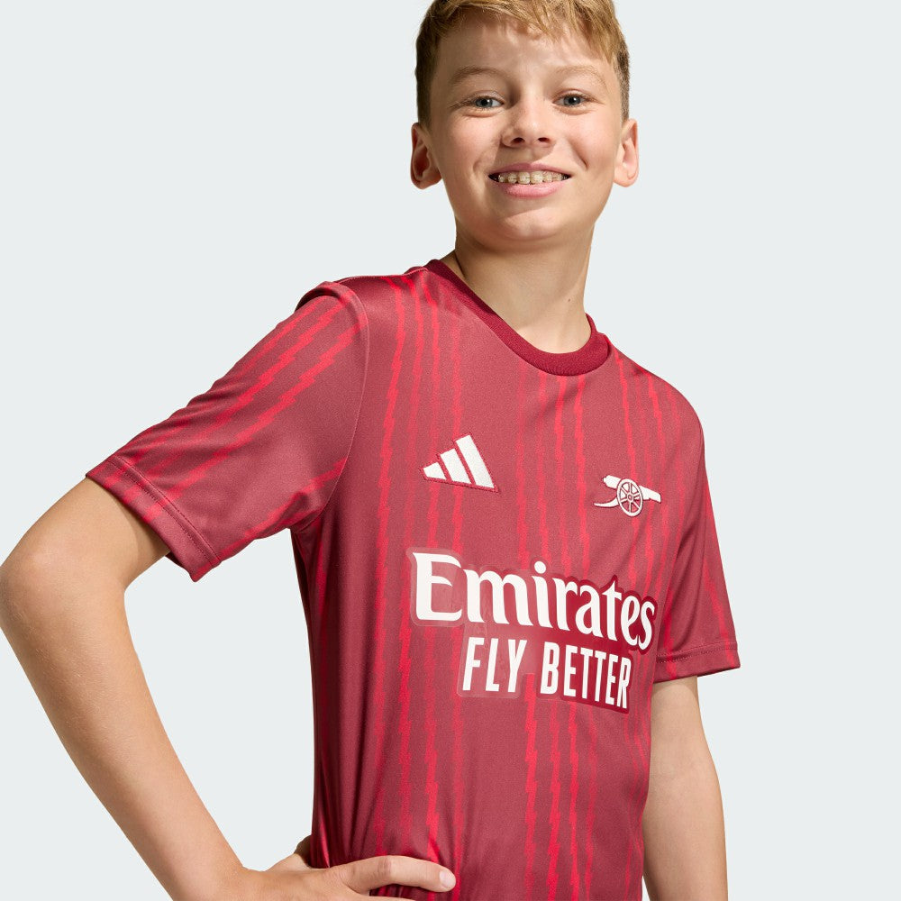 Arsenal Youth 2025/26 Pre-Match Training Jersey - Red | Adidas shop