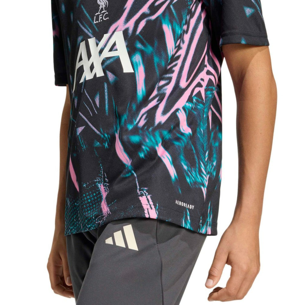 Liverpool Youth 2025/26 Pre-Match Training Jersey - Black | Adidas on sale