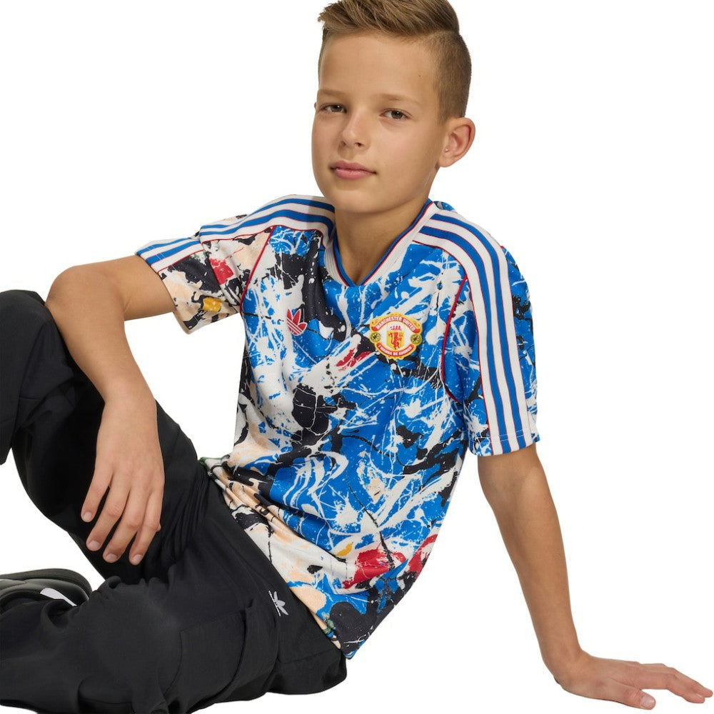 Manchester United X Stone Roses Youth Replica Jersey - Blue | Adidas outlet