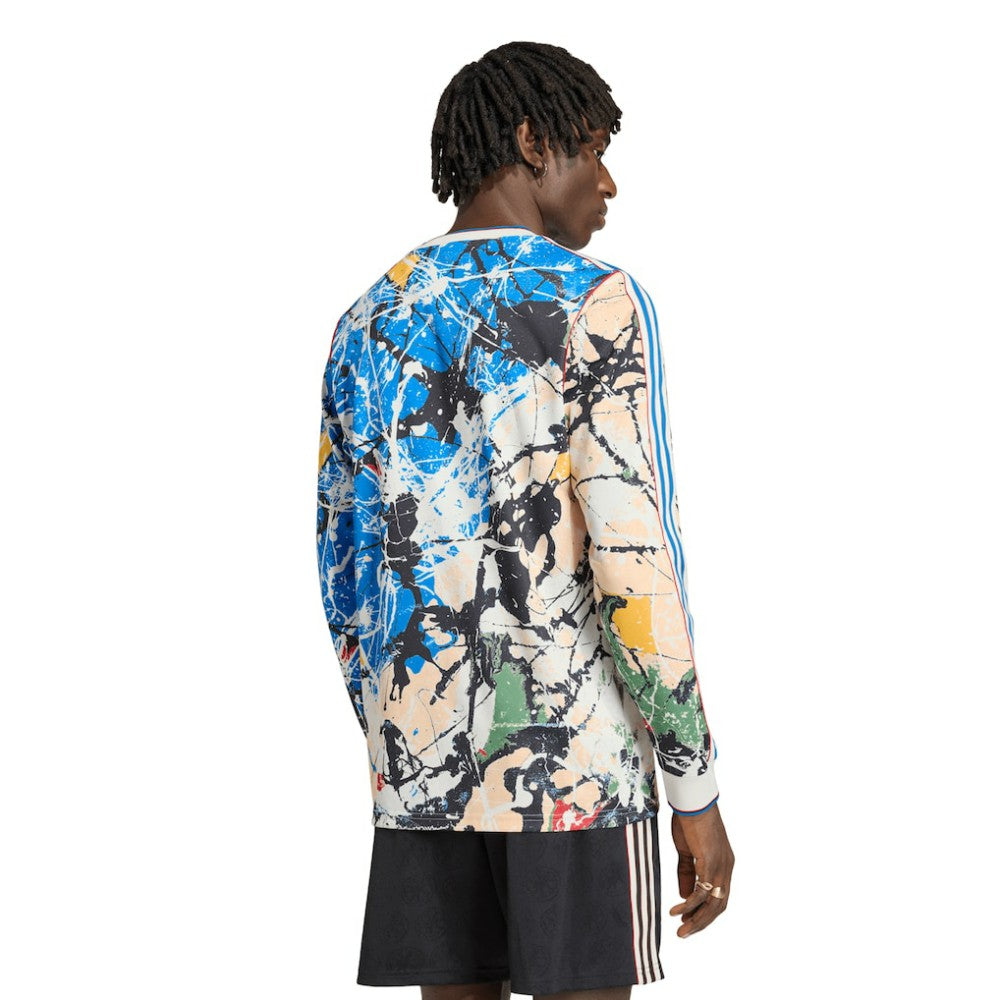 Manchester United X Stone Roses Long Sleeve Replica Jersey - Blue | Adidas online