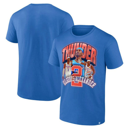 Shai Gilgeous-Alexander Oklahoma City Thunder Quick Pass T-Shirt - Blue on sale