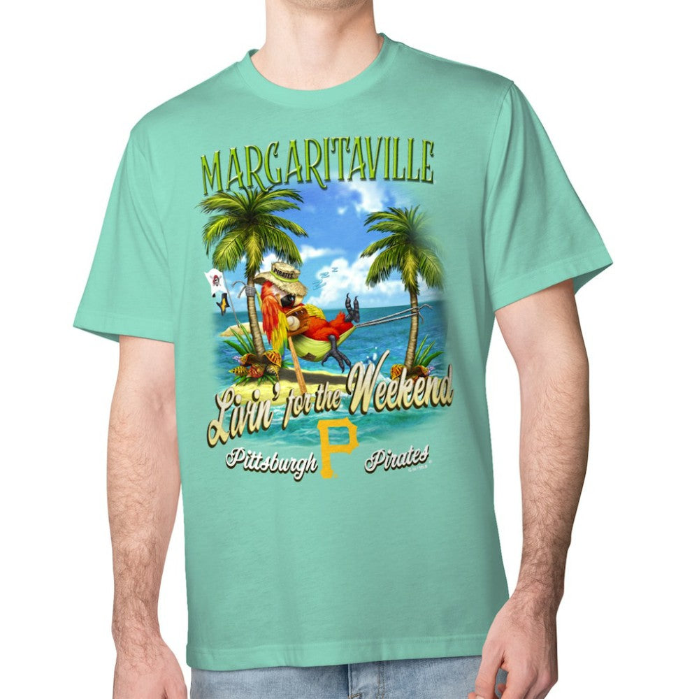 Pittsburgh Pirates Margaritaville Livin' for the Weekend T-Shirt - Mint