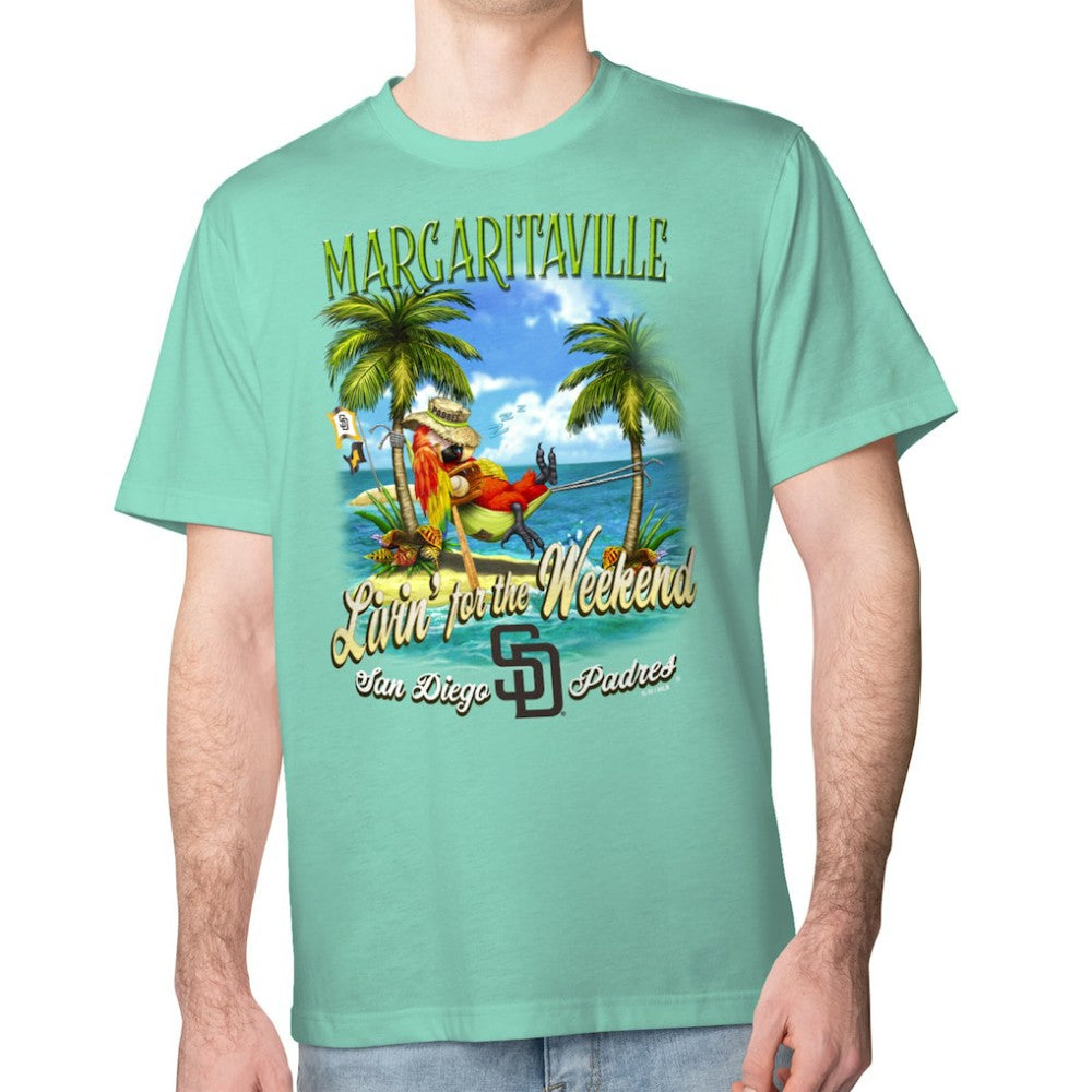 San Diego Padres Margaritaville Livin' for the Weekend T-Shirt - Mint