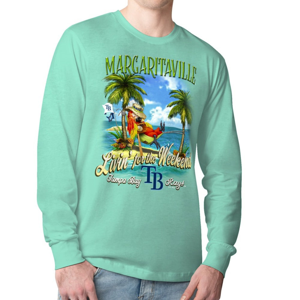 Tampa Bay Rays Margaritaville Livin' for the Weekend Long Sleeve T-Shirt - Mint