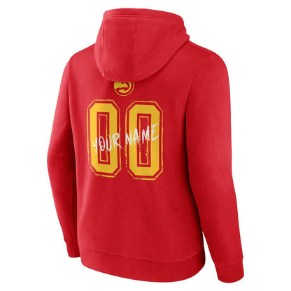 Atlanta Hawks Hustle Custom Pullover Hoodie - Red outlet