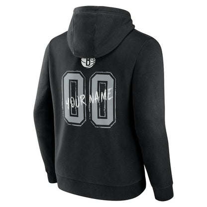 Brooklyn Nets Hustle Custom Pullover Hoodie - Black outlet
