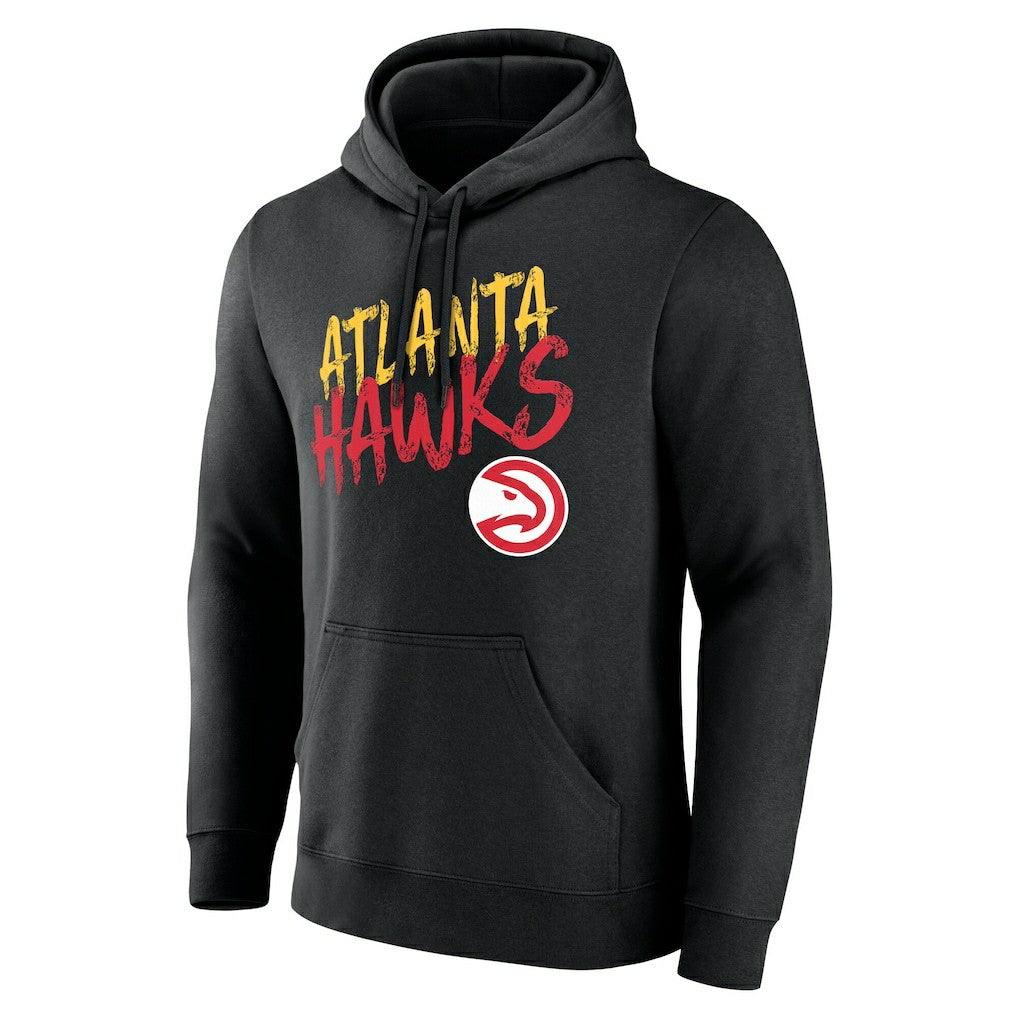 Atlanta Hawks Hustle Custom Pullover Hoodie - Black outlet