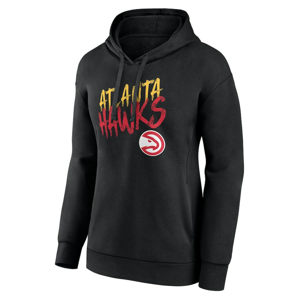 Atlanta Hawks Women's Hustle Custom Pullover Hoodie - Black on sale