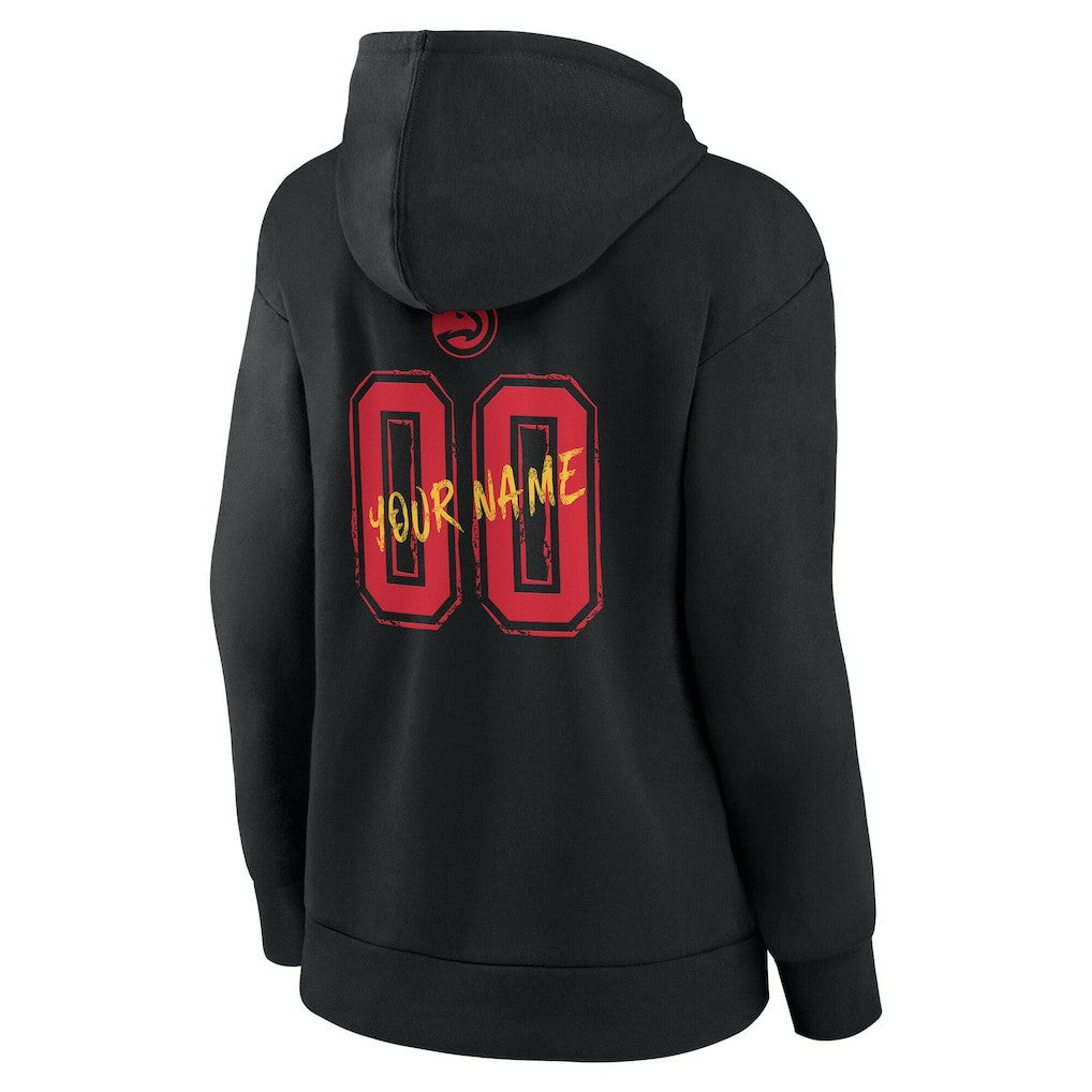 Atlanta Hawks Women's Hustle Custom Pullover Hoodie - Black on sale