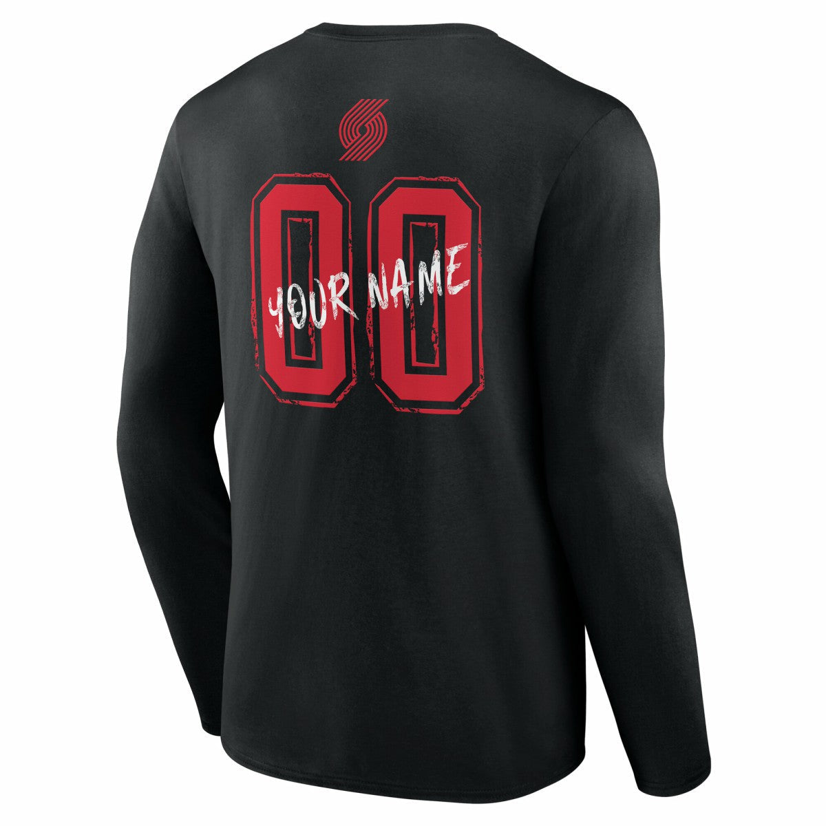 Portland Trail Blazers Hustle Custom Long Sleeve T-Shirt - Black for sale