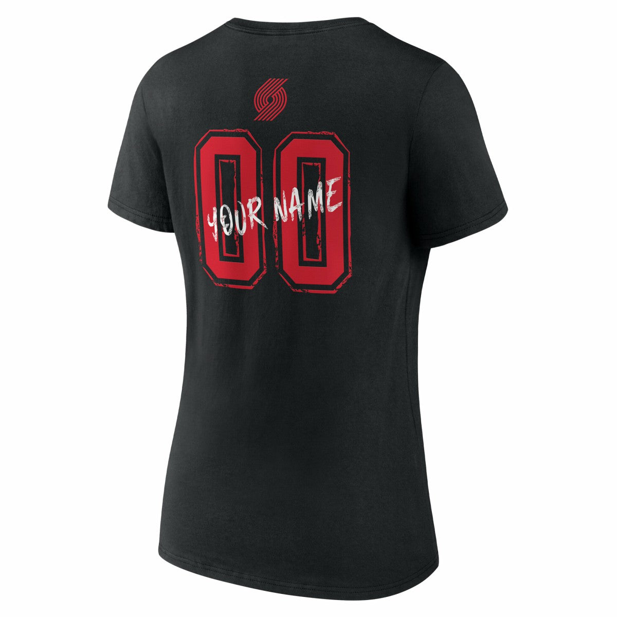 Portland Trail Blazers Women's Hustle Custom V-Neck T-Shirt - Black shop