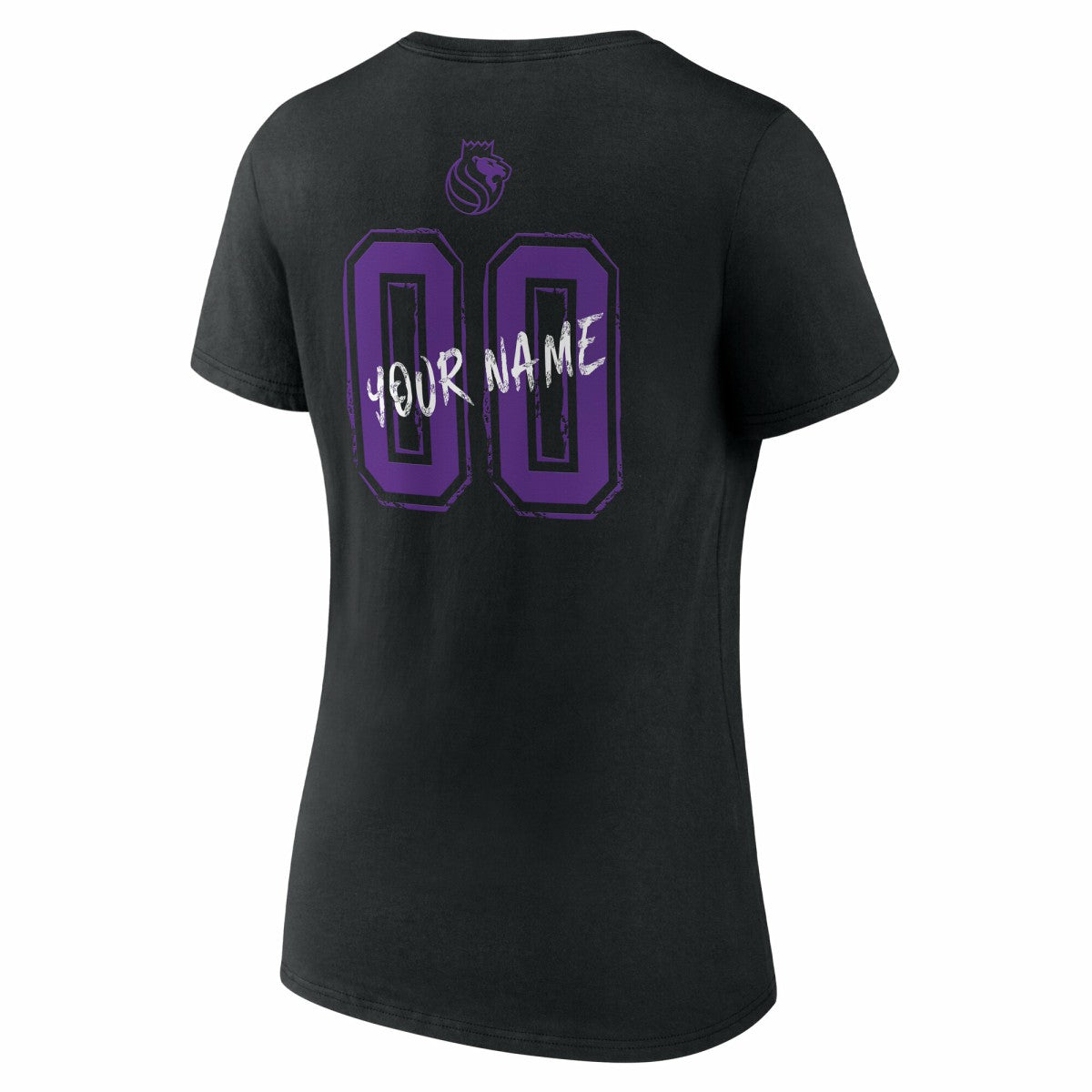 Sacramento Kings Women's Hustle Custom V-Neck T-Shirt - Black on sale