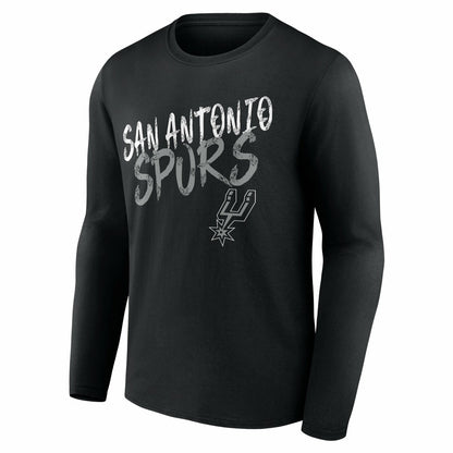 San Antonio Spurs Hustle Custom Long Sleeve T-Shirt - Black cheap