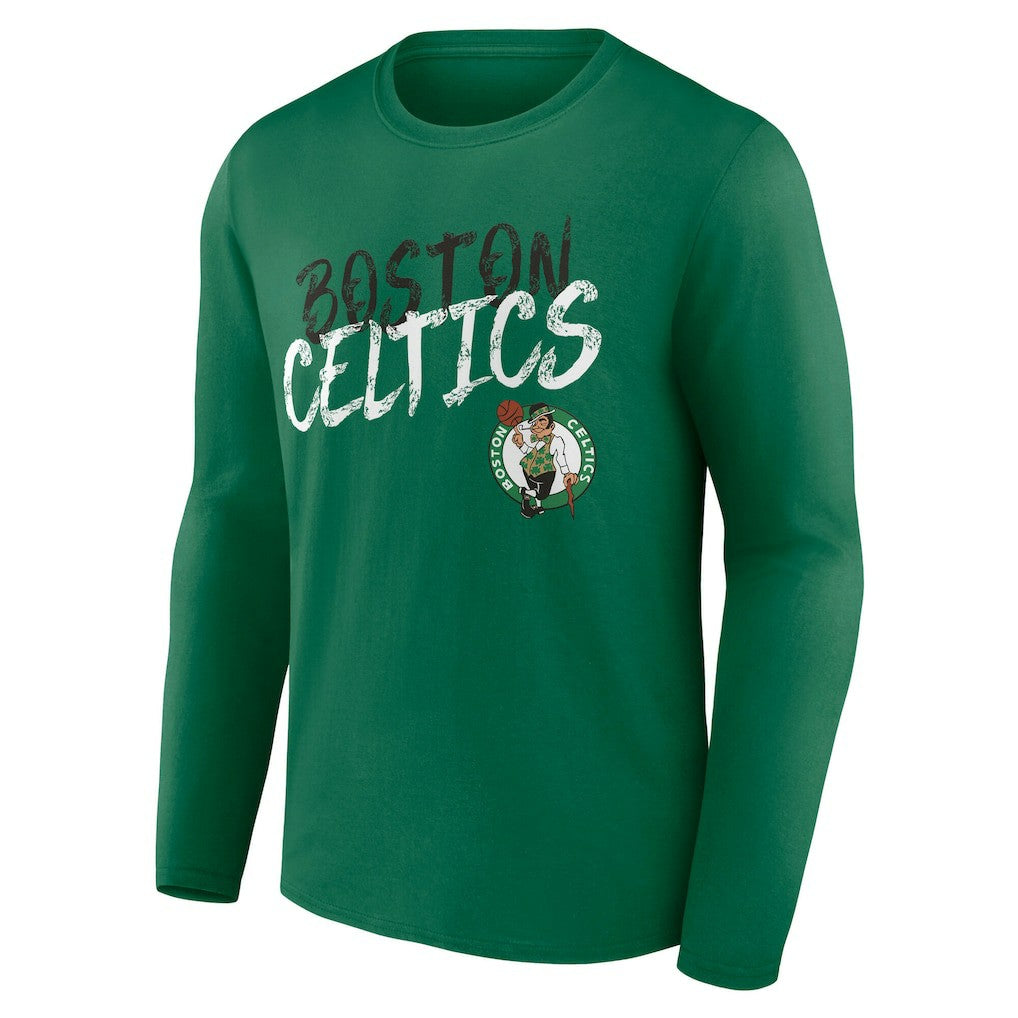 Boston Celtics Hustle Custom Long Sleeve T-Shirt - Kelly Green for sale