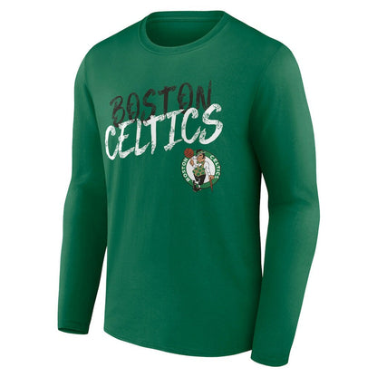 Boston Celtics Hustle Custom Long Sleeve T-Shirt - Kelly Green for sale