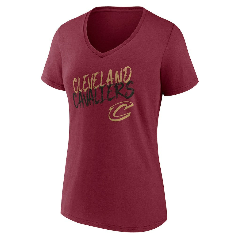 Cleveland Cavaliers Women's Hustle Custom V-Neck T-Shirt sale - Wine shop
