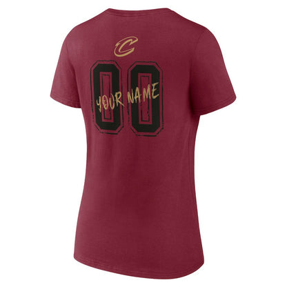 Cleveland Cavaliers Women's Hustle Custom V-Neck T-Shirt sale - Wine shop
