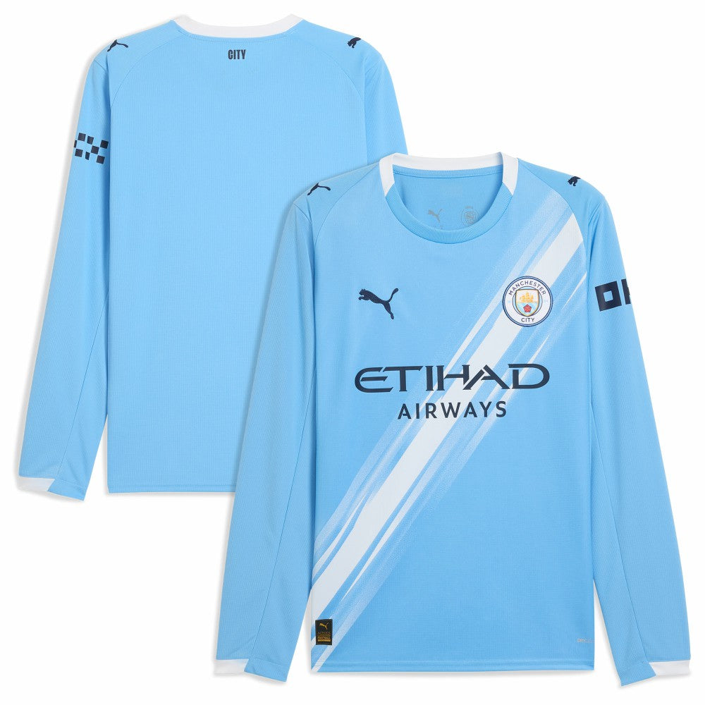 Manchester City 2025/26 Home Replica Long Sleeve Jersey - Sky Blue | Puma on sale