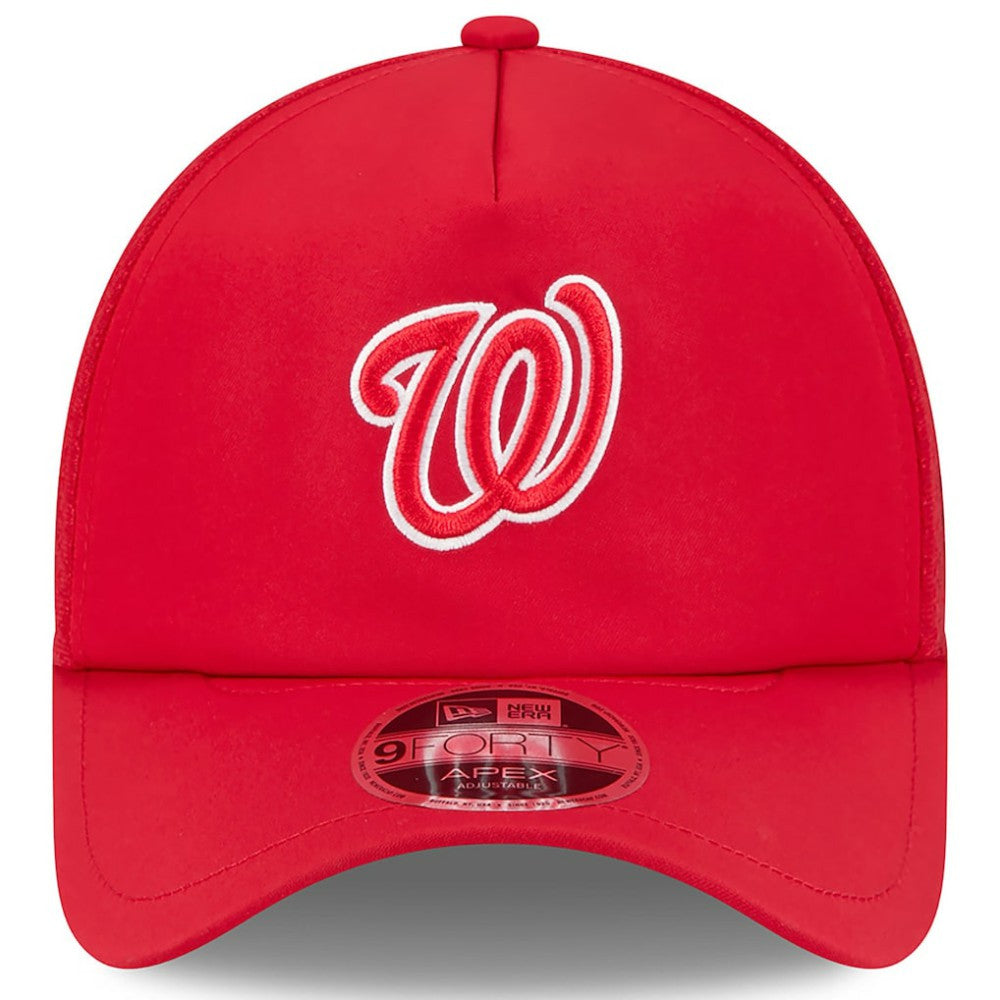 Washington Nationals 2026 Batting Practice Alternate Apex 9FORTY Adjustable Hat - Red | New Era