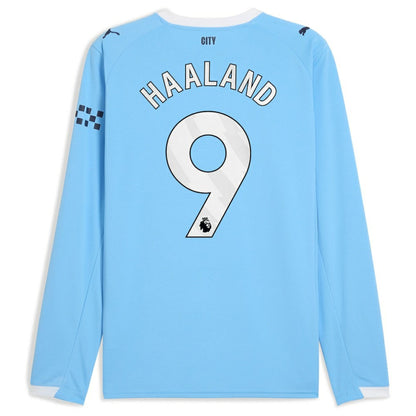Erling Haaland Manchester City 2025/26 Home Replica Long Sleeve Player Jersey - Sky Blue | Puma outlet