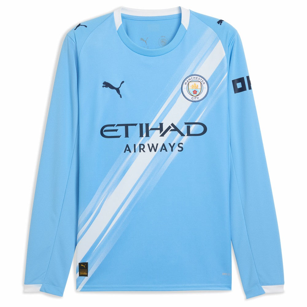 Phil Foden Manchester City 2025/26 Home Replica Long Sleeve Player Jersey - Sky Blue | Puma outlet