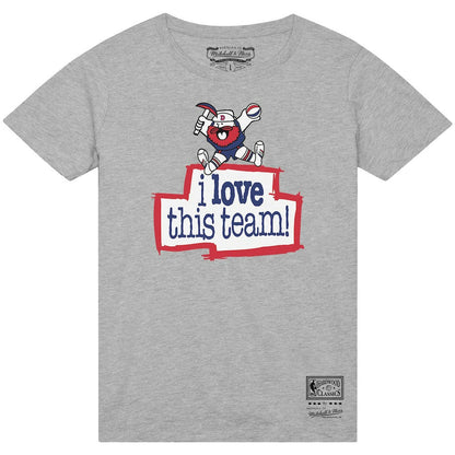 Denver Nuggets I Love This Team T-Shirt sale - Heather Gray | Mitchell & Ness for sale