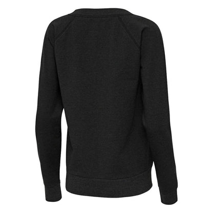 San Diego Padres Antigua Women's Varsity Tri-Blend V-Neck Long Sleeve T-Shirt - Heather Black