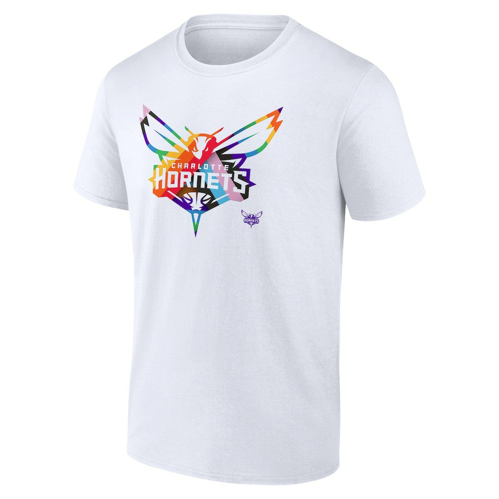 Charlotte Hornets Team Logo Pride T-Shirt - White shop