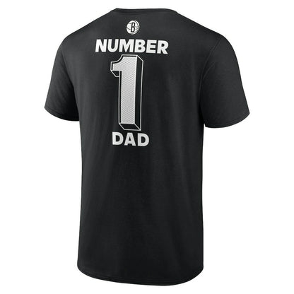 Brooklyn Nets #1 Dad Jersey T-Shirt - Black sale