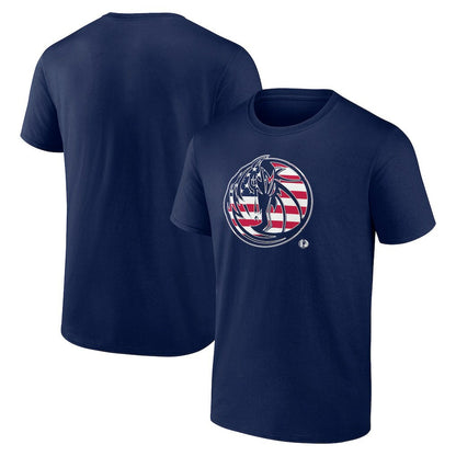 Dallas Mavericks Flag Logo T-Shirt sale - Navy outlet