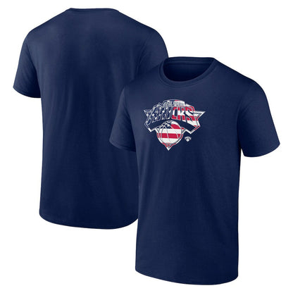New York Knicks Flag Logo T-Shirt - Navy sale