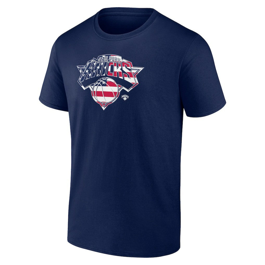 New York Knicks Flag Logo T-Shirt - Navy sale