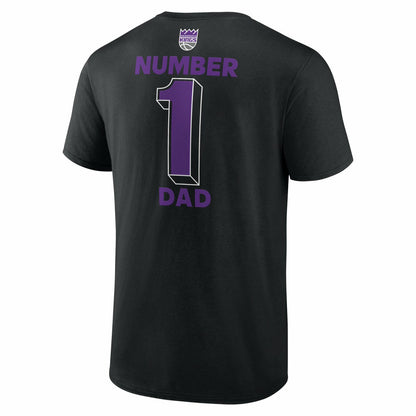 Sacramento Kings #1 Dad Jersey T-Shirt - Black for sale
