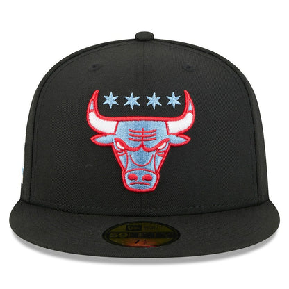 Chicago Bulls 2025/26 City Edition Alternate 59FIFTY Fitted Hat - Black | New Era sale