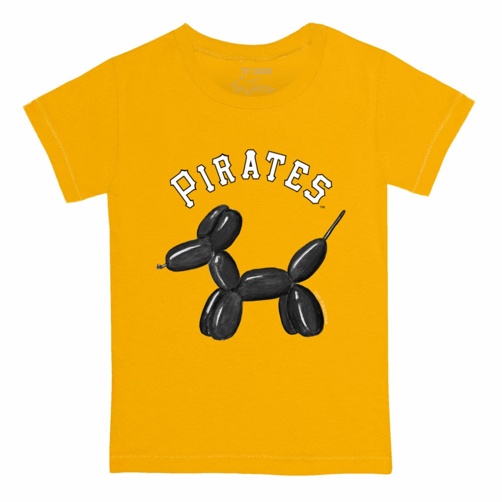 Pittsburgh Pirates Tiny Turnip Youth Balloon Dog T-Shirt - Gold