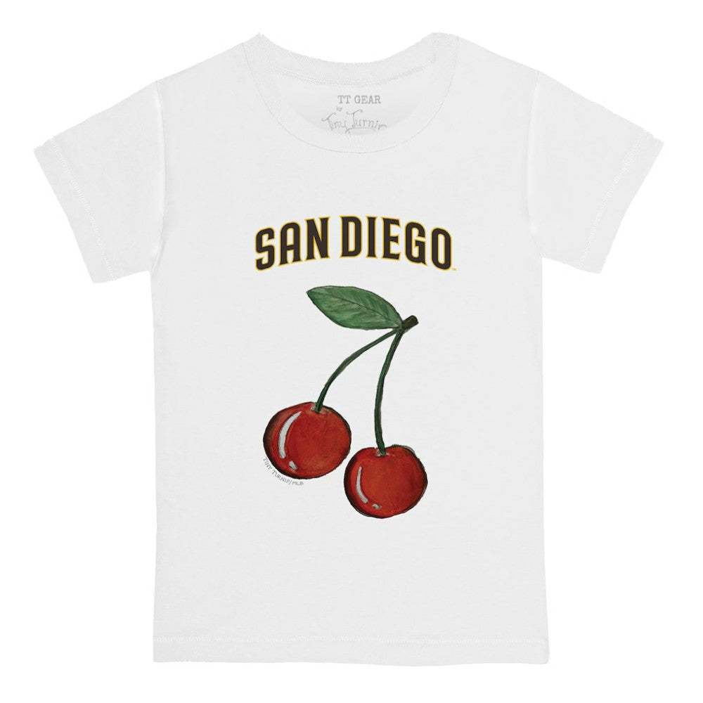 San Diego Padres Tiny Turnip  Youth Cherries T-Shirt - White