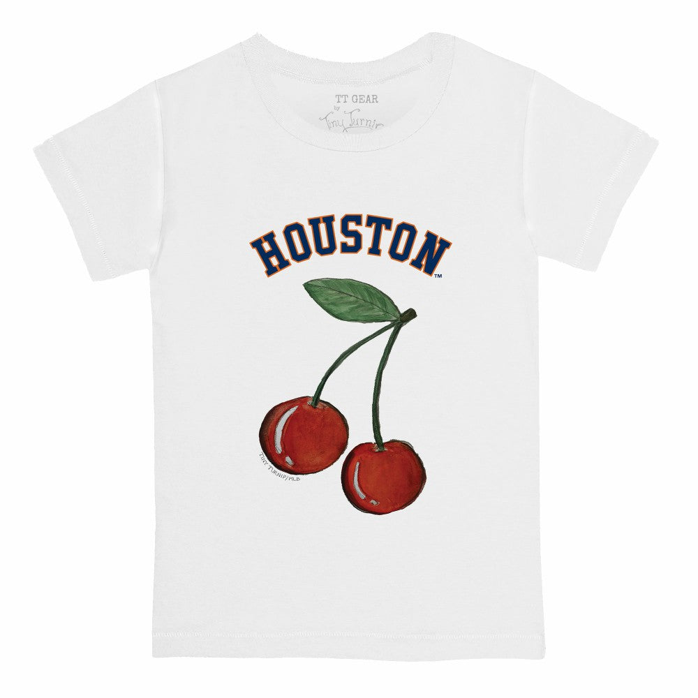 Houston Astros Tiny Turnip  Youth Cherries T-Shirt - White