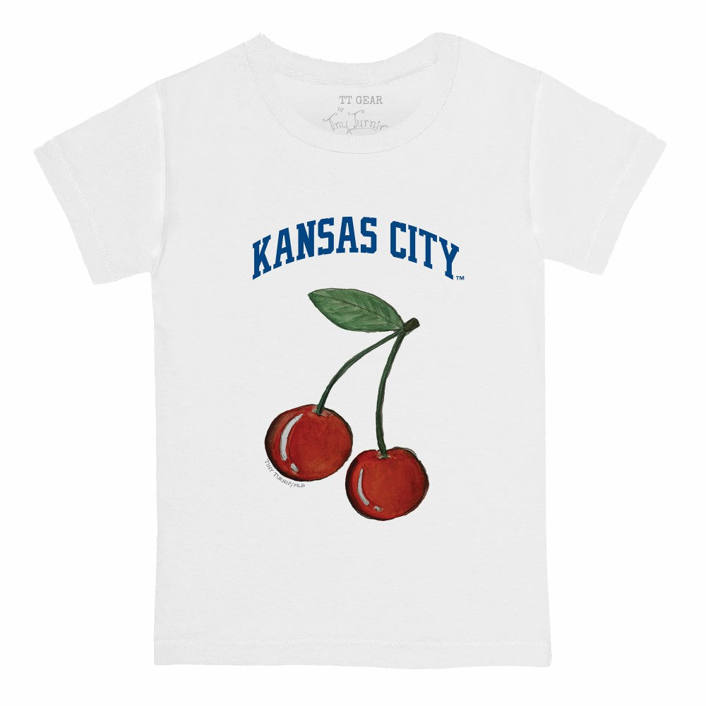 Kansas City Royals Tiny Turnip  Youth Cherries T-Shirt - White