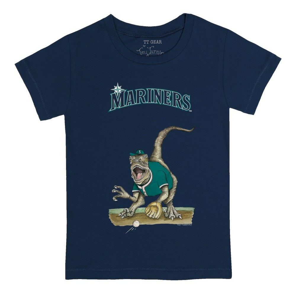 Seattle Mariners Tiny Turnip Youth Velociraptor T-Shirt - Navy