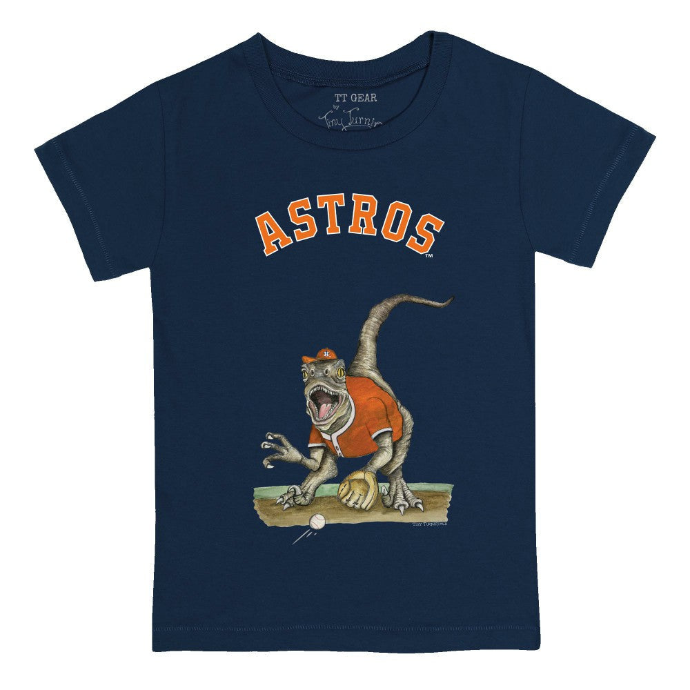 Houston Astros Tiny Turnip Youth Velociraptor T-Shirt - Navy