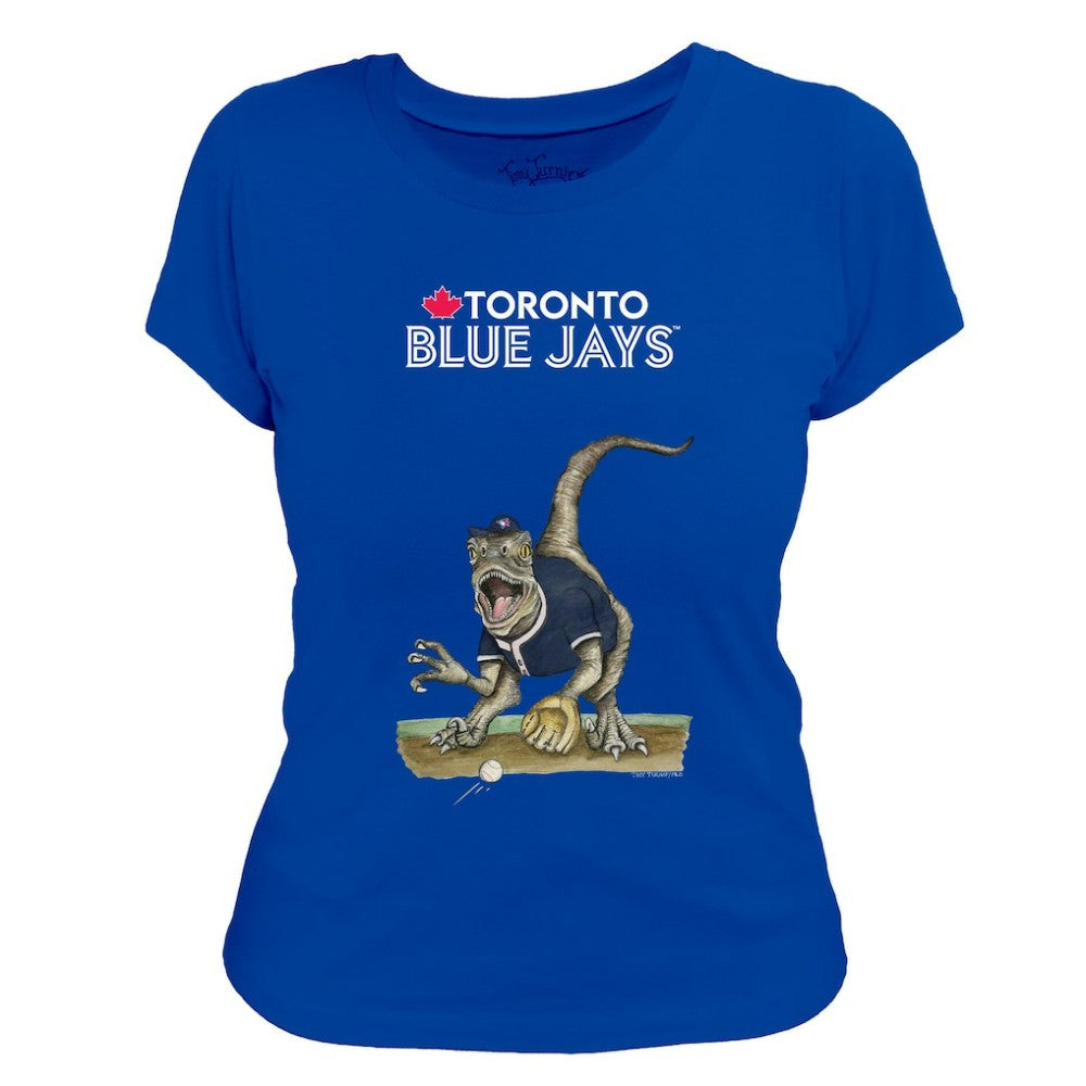 Toronto Blue Jays Tiny Turnip Women's Velociraptor T-Shirt - Royal