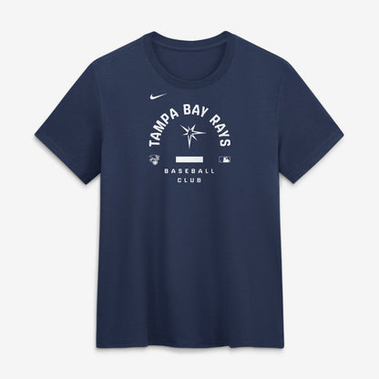 Tampa Bay Rays Women's Authentic Collection Early Work Tri-Blend Dri-FIT T-Shirt - Navy | Nike